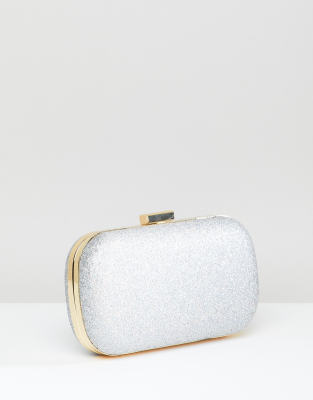 silver clutch bag asos