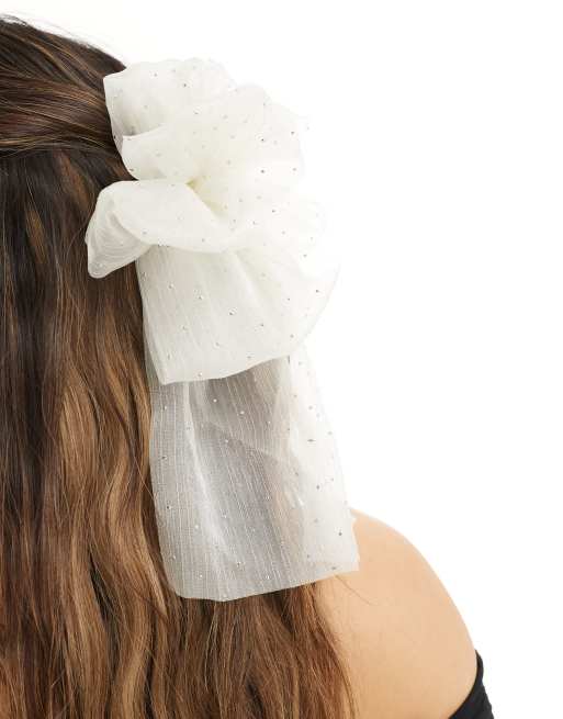 True Decadence - Barrette à cheveux avec nœud - Blanc, 3 de 4