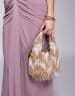 ASOS DESIGN Nadine knotted high heeled sandals in gold