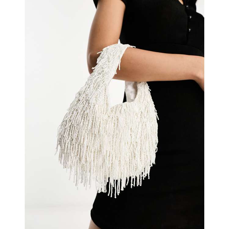 White embellished sale bag