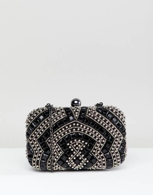 ASOS Beaded Embellished Clutch Bag