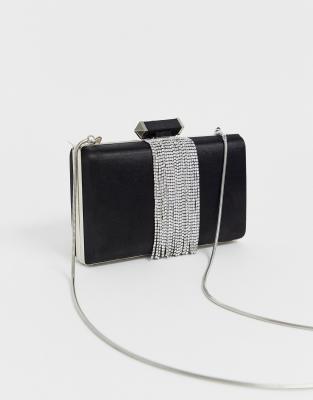 black and silver crossbody bag