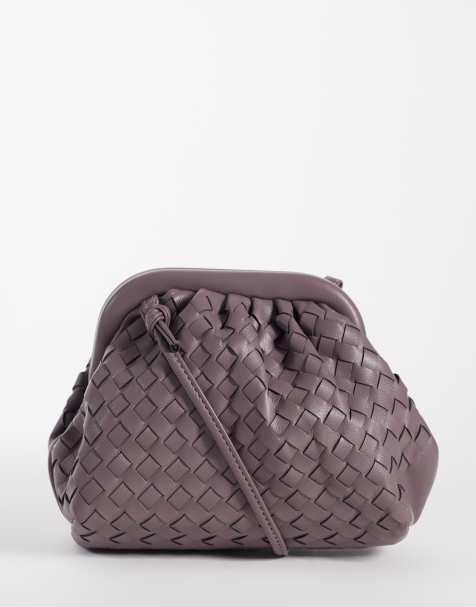 True Decadence - bolso de hombro mini de tejido acolchado en morado malva - view 1
