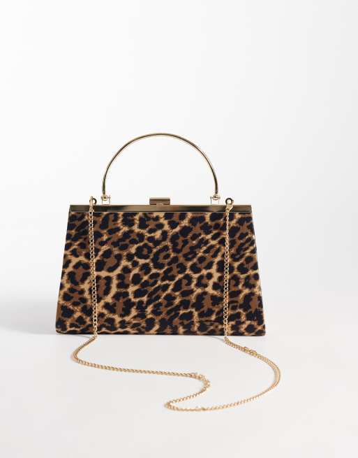 True Decadence - bolso de mano tipo clutch en satén de leopardo, 4 de 4