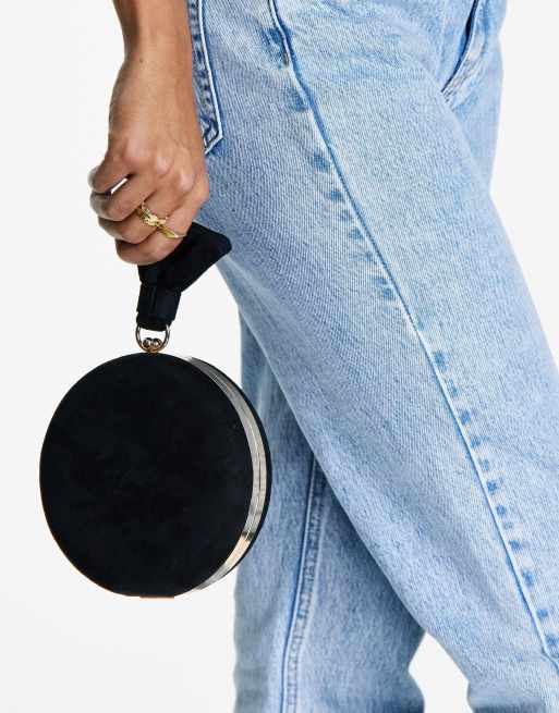 True Decadence - Borsa circolare in tessuto nero