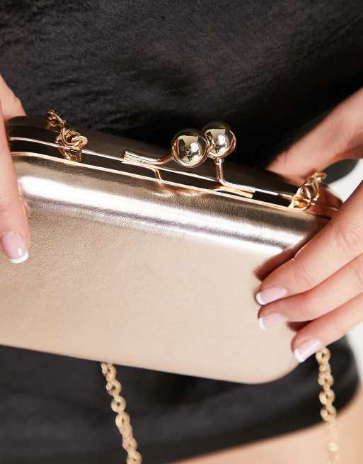 Asos rose gold on sale clutch