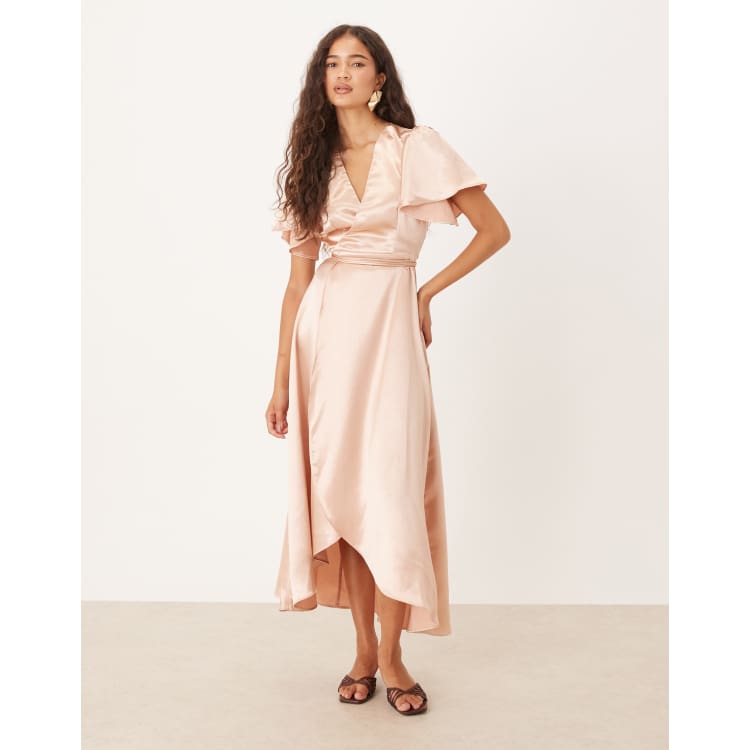 トップス aere vintage satin coat Allegra Draped Satin Top | Mink – JAKI