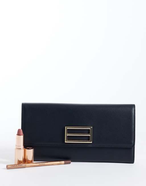 True Decadence classic clutch bag in black, 2 of 4