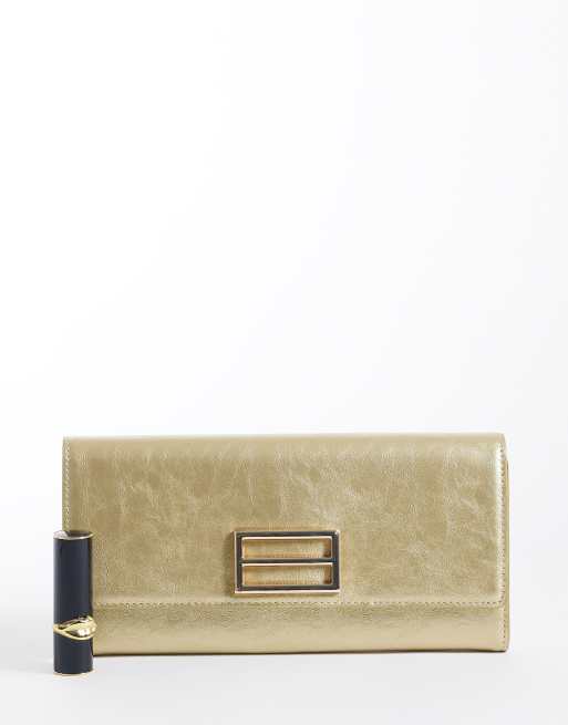 True Decadence classic clutch bag in light gold, 2 of 4