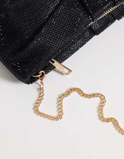 True Decadence clutch bag in black diamante, 3 of 4