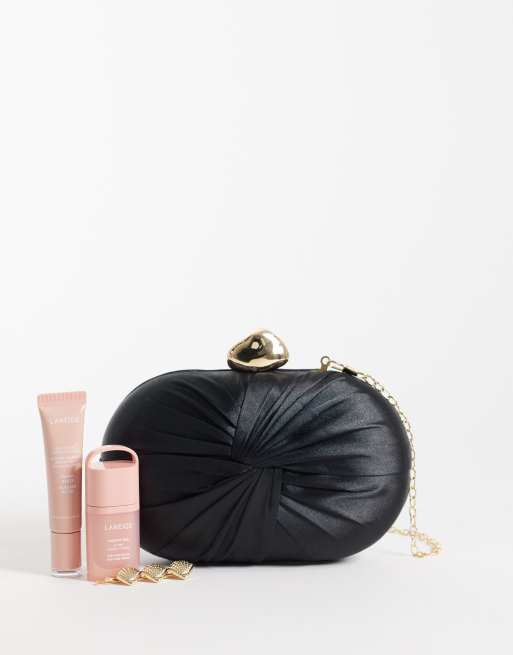 True Decadence clutch bag in black satin, 2 of 4