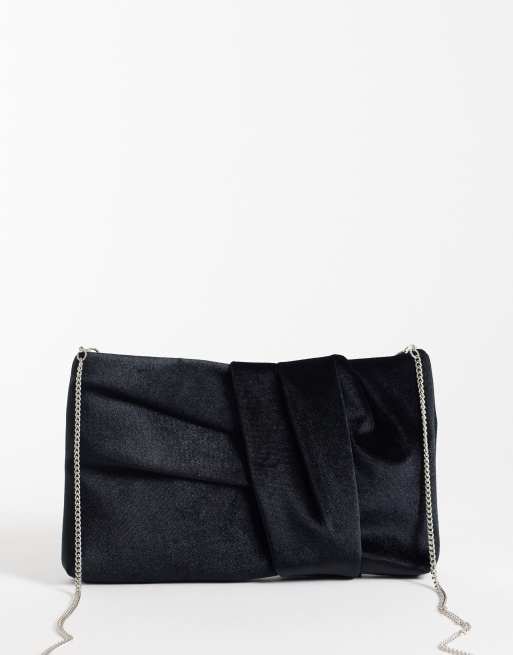 True Decadence clutch bag in black velvet, 4 of 4