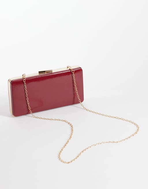 True Decadence clutch bag in deep red , 4 of 4