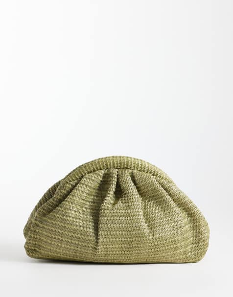 True Decadence clutch van rotan in donkergroen - view 1