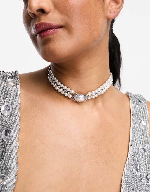True Decadence - Collier chunky avec pendentif perle 