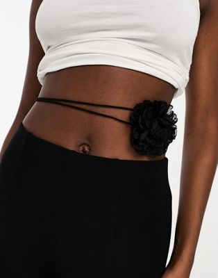 True Decadence corsage rose waist belt in black - ASOS Price Checker