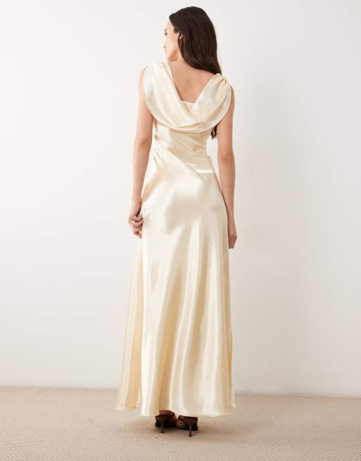 true decadence yellow dress Abigail Pale-Yellow Ruffle Maxi-Dress 100% Polyester Long Dresses | Shop Pre-Loved