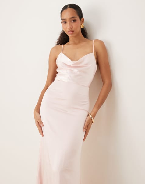 True Decadence Cowl neck maxi dress in ballet slipper pink - view 1