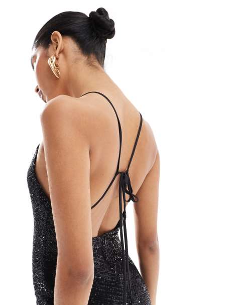 Black Sequin Dresses & Gowns | Sparkly & Glittery Black Dresses