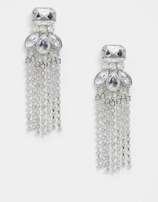 True Decadence crystal gem drop earrings | ASOS
