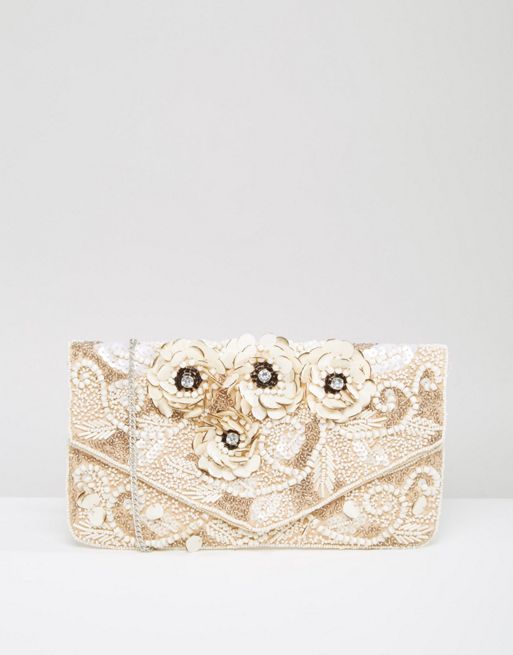 ASOS Beaded Embellished Clutch Bag