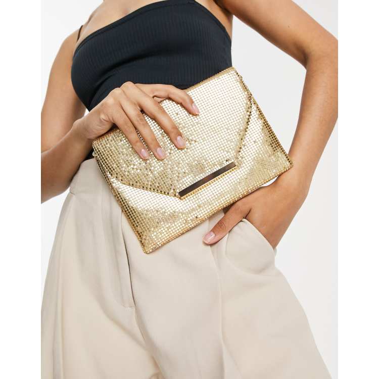 gold envelope bag