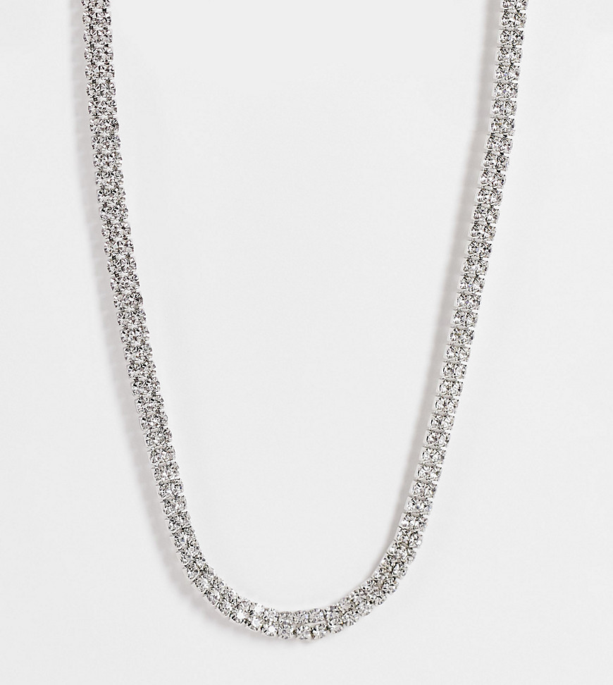 True Decadence Exclusive choker necklace in crystal-Silver