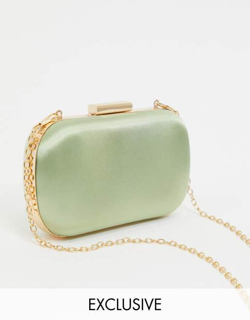 True Decadence Exclusive pastel box clutch bag with detachable strap