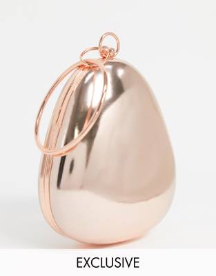 rose gold sphere bag