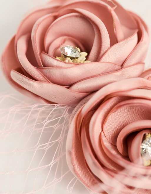 Blush flower online hair clip