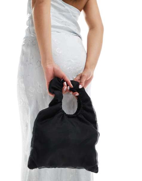 True Decadence - Handtas van organza in zwart - view 1