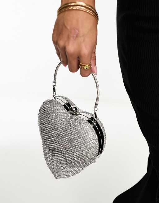 True Decadence Heart Clutch Bag