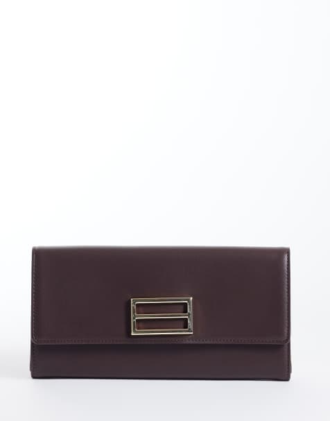 True Decadence klassische Clutch in Schokobraun - view 1