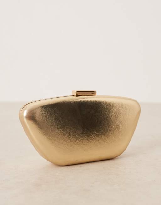 True Decadence - Klassisk hård guldfarvet clutch, 2 af 4