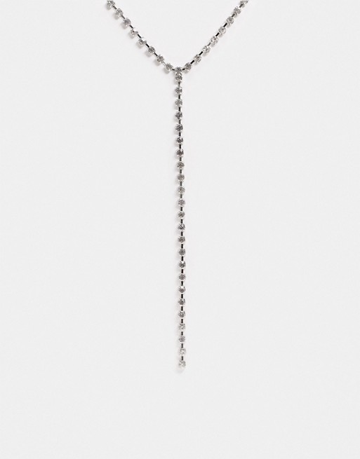 True Decadence lariat necklace in crystal