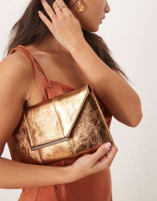 True Decadence - Metallic-Clutch in Bronze-Brown