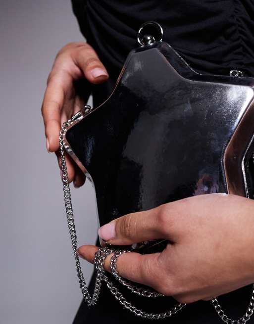 Boutique De FGG Women's Crystal Clutch Evening Bag Bride Handbags for