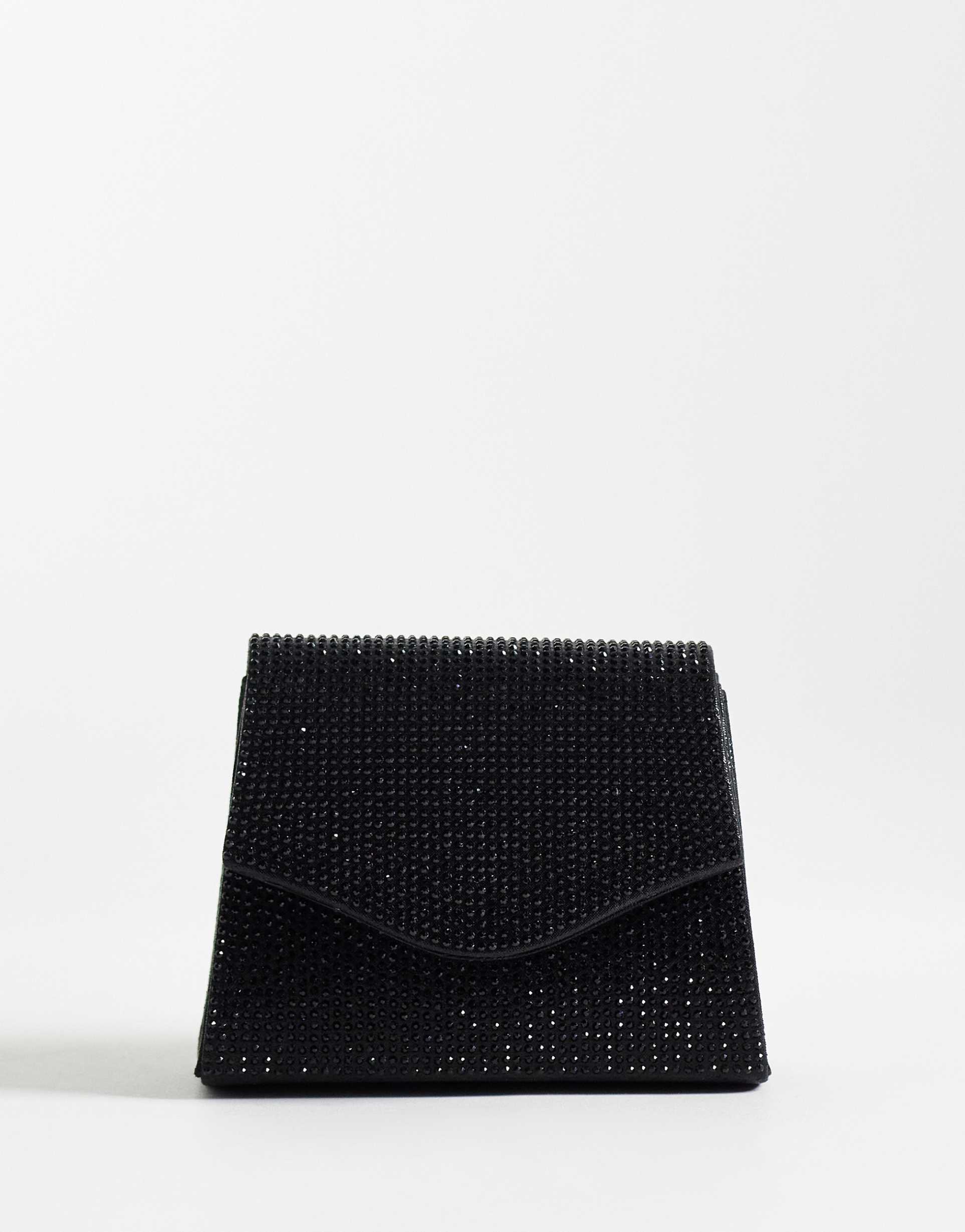 true decadence mini embellished shoulder bag in black