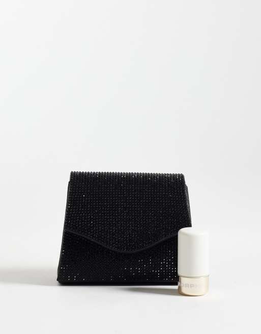 True Decadence mini embellished shoulder bag in black, 2 of 4