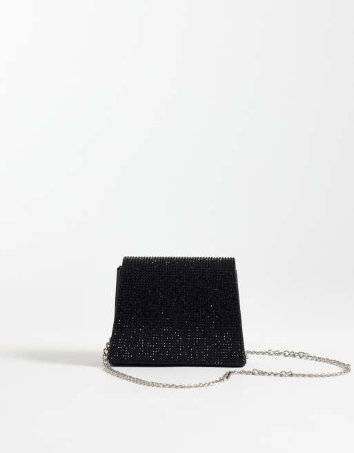 True Decadence mini schoudertas met versiering in zwart, 4 van 4