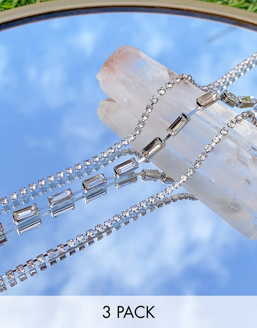 True Decadence - Multipack van 3 armbanden in kristalmix-Zilver