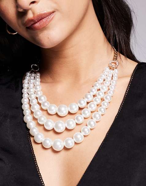 True Decadence multirow pearl necklace - view 1