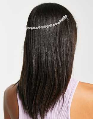True Decadence True Decadence occasion crystal hair piece in silver