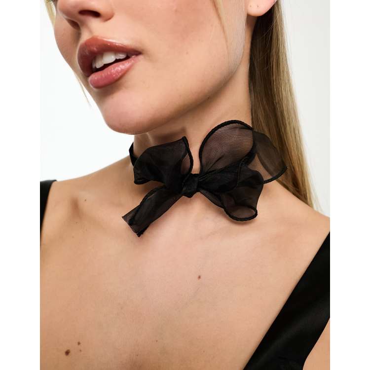 Black tie clearance choker