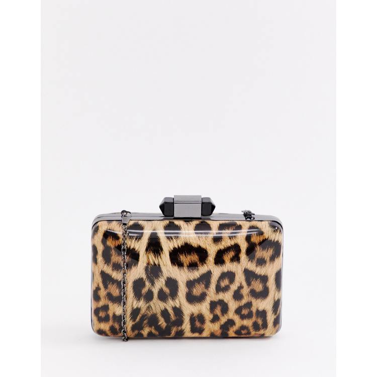 Leopard print shop clutches