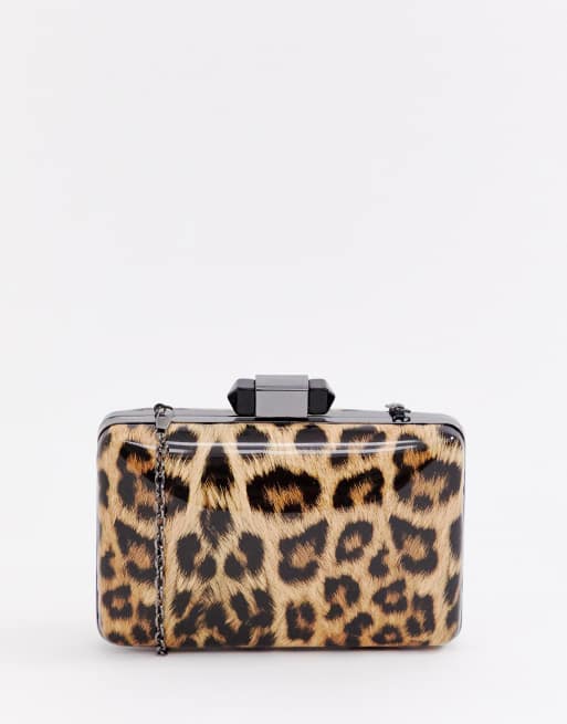 Leopard store clutch purse