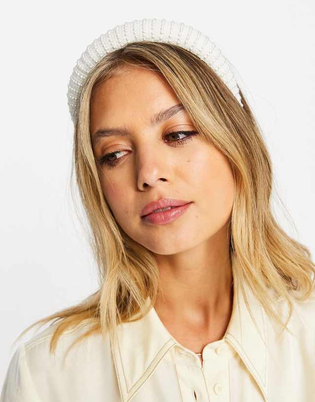 True Decadence pearl statement headband