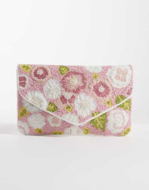 True Decadence - Pochette a busta rosa decorata a fiori - view 1