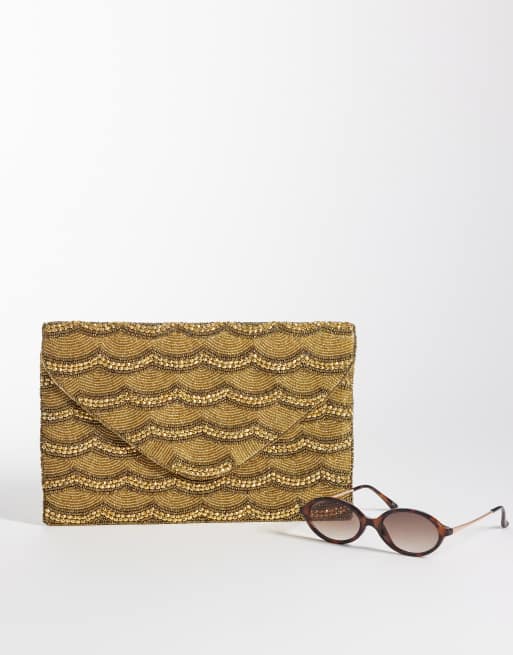 True Decadence pochette enveloppe ornée de sequins dorés, 2 de 4