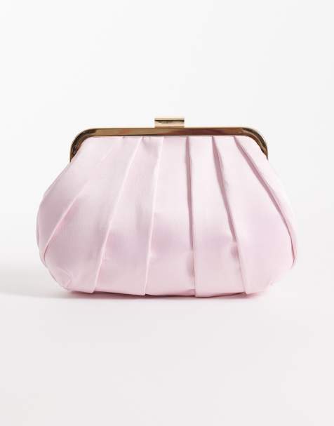 True Decadence - Pochette in raso rosa a pieghe - view 1